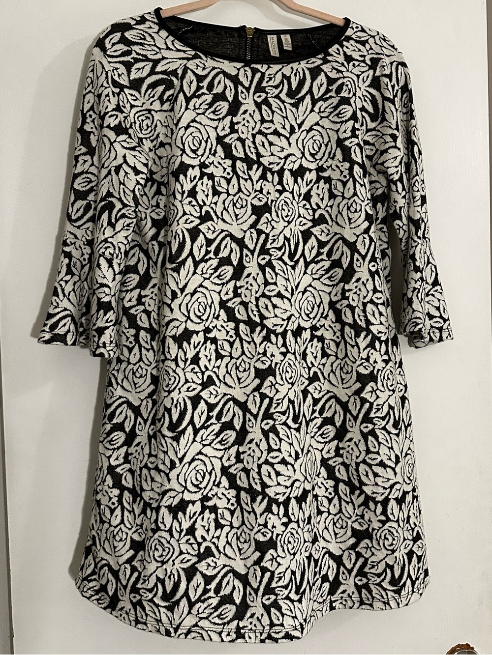 Madison Black and White Floral Dress